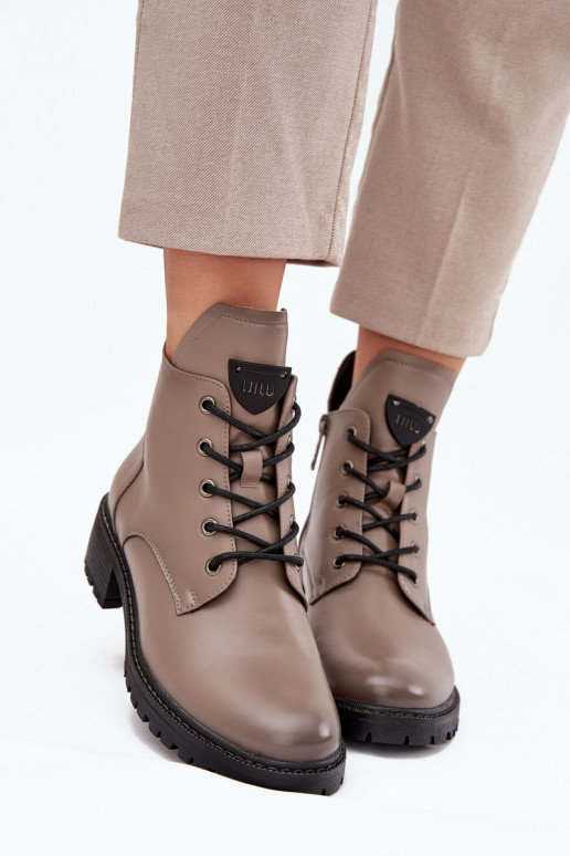 réchauffer Bottes pour femmes Klocke Vinceza 58609 couleur grise