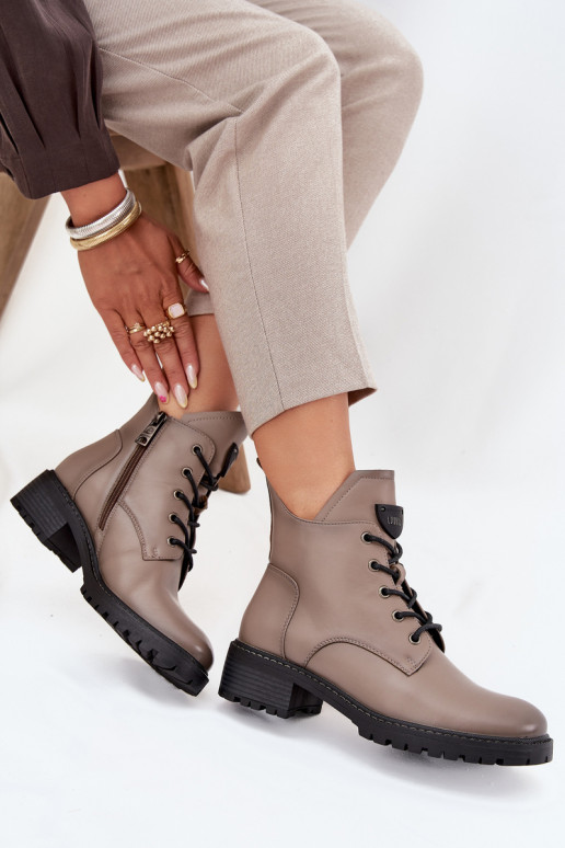 réchauffer Bottes pour femmes Klocke Vinceza 58609 couleur grise