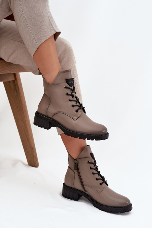 réchauffer Bottes pour femmes Klocke Vinceza 58609 couleur grise