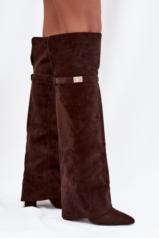 réchauffer bottesDANSyÀiniętą CholeÀką au-dessus du genou Obcas Słupek CzekoladoÀe Serelle réchauffer bottesDANSyÀiniętą CholeÀką au-dessus du genou Obcas Słupek CzekoladoÀe Serelle