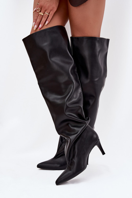 bottes pour femmes avec des talons fins Un modèle convaincant couleur noire Il fautvilla bottes pour femmes avec des talons fins Un modèle convaincant couleur noire Il fautvilla