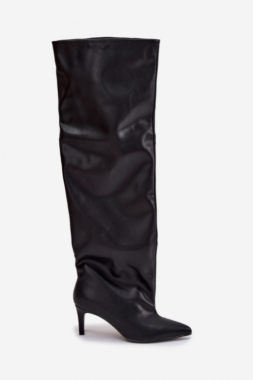 bottes pour femmes avec des talons fins Un modèle convaincant couleur noire Il fautvilla bottes pour femmes avec des talons fins Un modèle convaincant couleur noire Il fautvilla