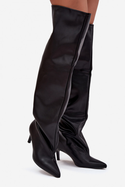 bottes pour femmes avec des talons fins Un modèle convaincant couleur noire Il fautvilla bottes pour femmes avec des talons fins Un modèle convaincant couleur noire Il fautvilla