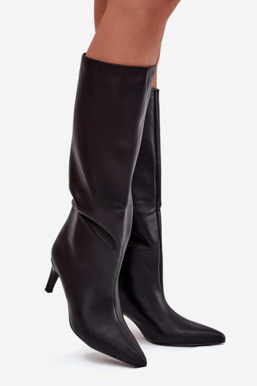 bottes pour femmes Un modèle convaincant réchauffer avec des talons fins couleur noire Olivienne bottes pour femmes Un modèle convaincant réchauffer avec des talons fins couleur noire Olivienne