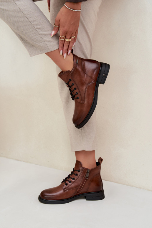 réchauffer Peau Bottes pour femmes Sur un talon bas Vinceza 39953 marron