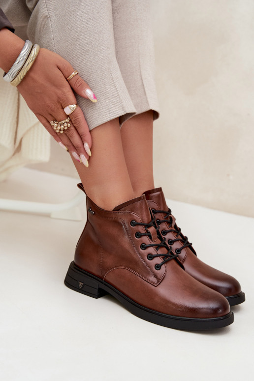 réchauffer Peau Bottes pour femmes Sur un talon bas Vinceza 39953 marron