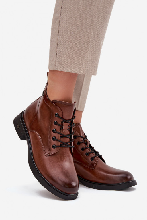 réchauffer Peau Bottes pour femmes Sur un talon bas Vinceza 39953 marron