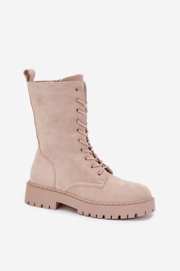 Bottines de travail Féminin réchauffer beige Il fautrvielle 2