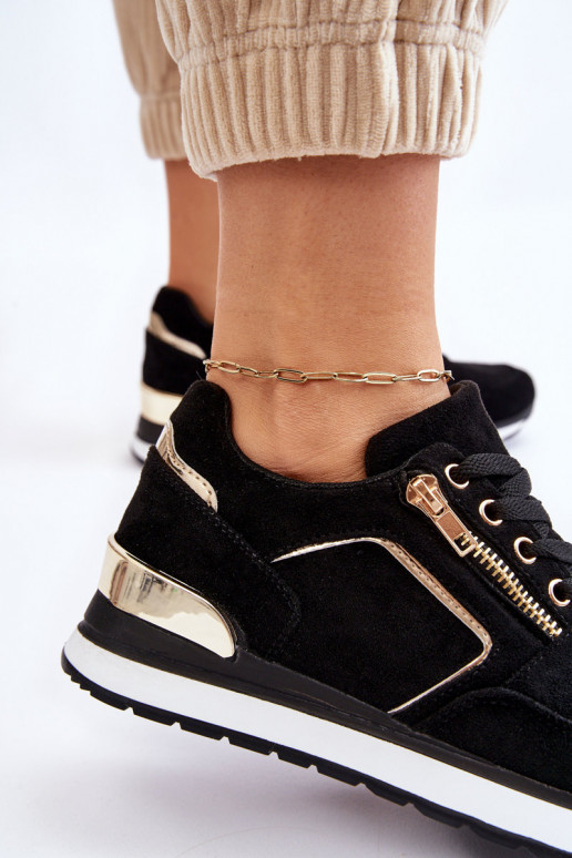 en daim baskets avec une plateforme couleur noire Riverside en daim baskets avec une plateforme couleur noire Riverside
