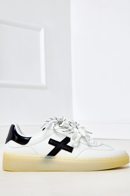 Baskets blanches avec plateforme et... Baskets blanches avec plateforme et...