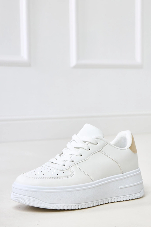 Baskets blanches avec plateforme et... Baskets blanches avec plateforme et...