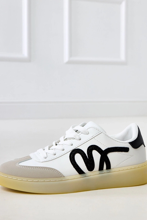 Baskets blanches avec plateforme et... Baskets blanches avec plateforme et...