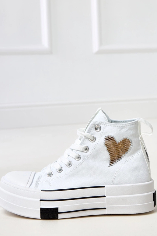 Baskets montantes blanches avec... Baskets montantes blanches avec...