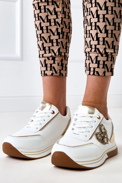 Baskets blanches avec plateforme... Baskets blanches avec plateforme...