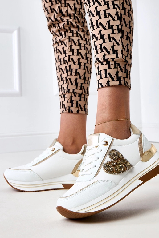 Baskets blanches avec plateforme... Baskets blanches avec plateforme...