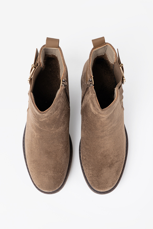 Élégant chaussures beige avec un talon confortable