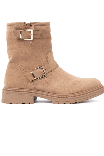 couleur caramel chaussures z ozdobnymi dorémi klamrami 2