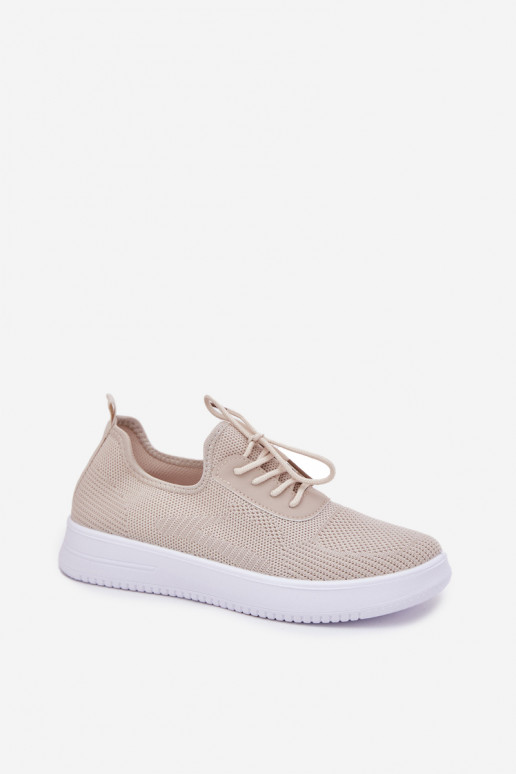 Un modèle convaincant baskets avec une plateforme Féminin beige Kalyra  Un modèle convaincant baskets avec une plateforme Féminin beige Kalyra