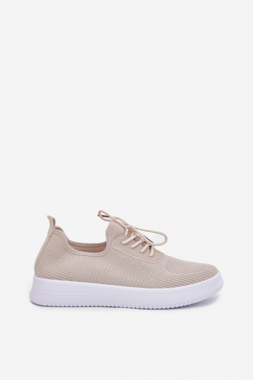 Un modèle convaincant baskets avec une plateforme Féminin beige Kalyra  Un modèle convaincant baskets avec une plateforme Féminin beige Kalyra