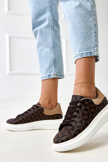 Baskets marron avec... 2