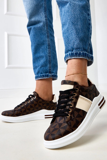 Baskets marron avec... 2