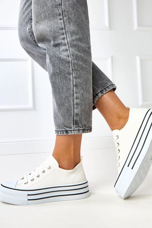 Bottines plateforme blanches Talah Bottines plateforme blanches Talah