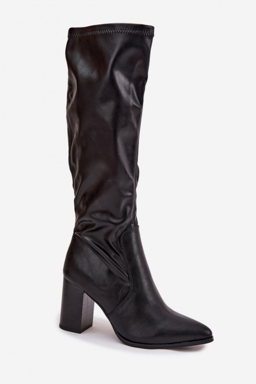 bottes pour femmes avec des talons Vinceza 16511 couleur noire bottes pour femmes avec des talons Vinceza 16511 couleur noire