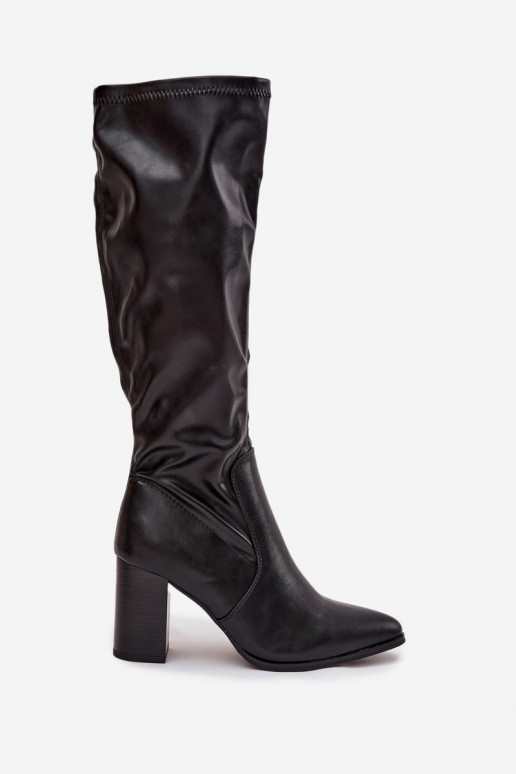 bottes pour femmes avec des talons Vinceza 16511 couleur noire bottes pour femmes avec des talons Vinceza 16511 couleur noire