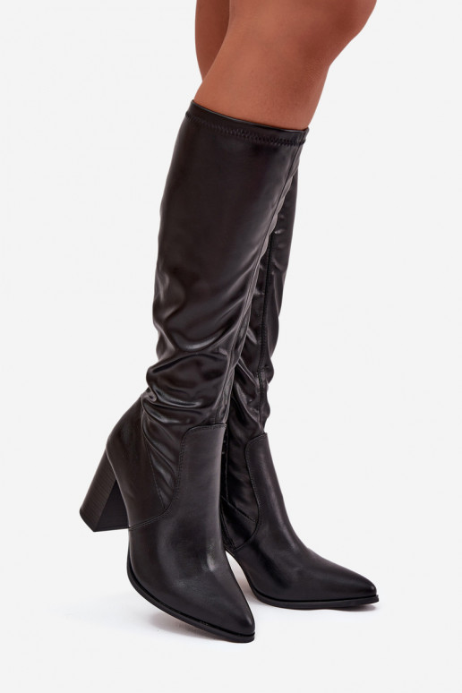 bottes pour femmes avec des talons Vinceza 16511 couleur noire bottes pour femmes avec des talons Vinceza 16511 couleur noire