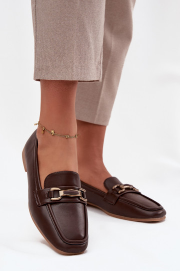 chaussures Mocassins Féminin avec des ornements marron Priscelle 2