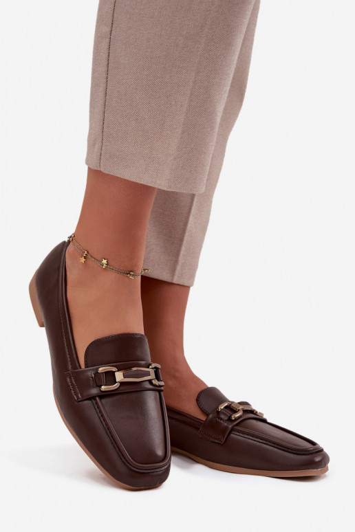 chaussures Mocassins Féminin avec des ornements marron Priscelle