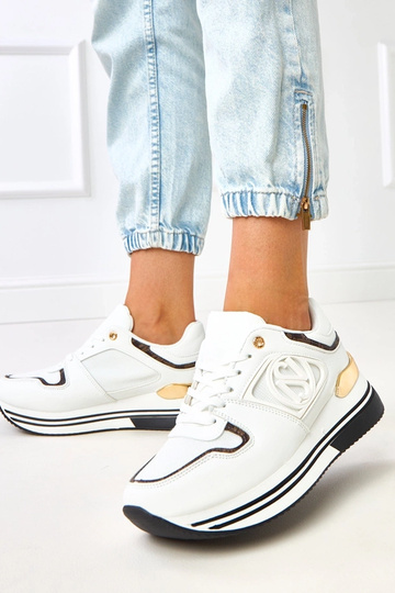 Baskets bicolores blanches... 2