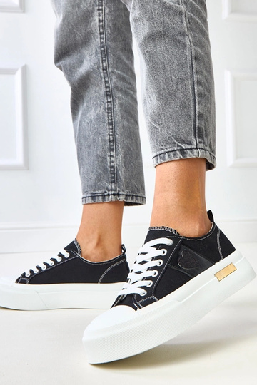 Baskets noires à plateforme... 2