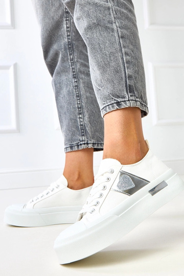 Baskets blanches à... 2