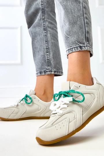 Baskets grises avec double lacet Casey