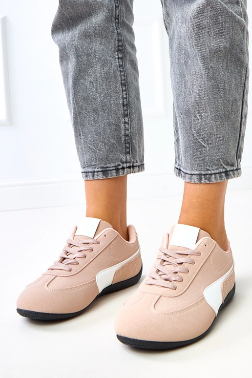 Baskets roses avec accent blanc Manaar Baskets roses avec accent blanc Manaar