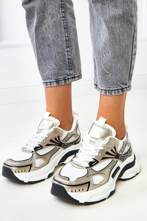 Baskets dorées sur semelle épaisse Tims Baskets dorées sur semelle épaisse Tims