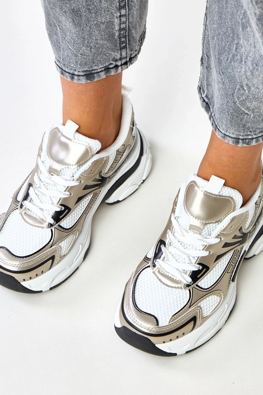 Baskets dorées sur semelle épaisse Tims Baskets dorées sur semelle épaisse Tims