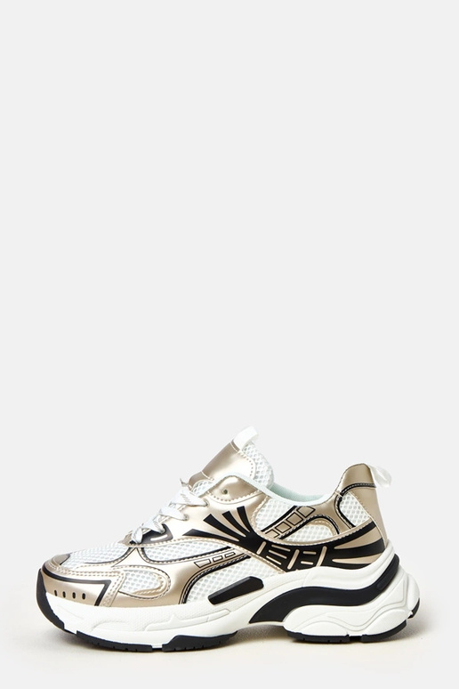 Baskets dorées sur semelle épaisse Tims Baskets dorées sur semelle épaisse Tims