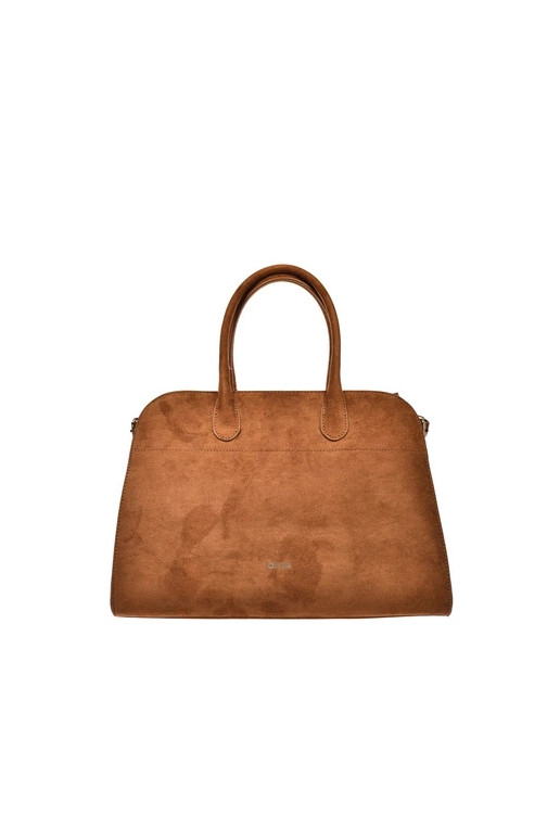 Sac à main marron en simili daim pour femmes Big Star SS574008
