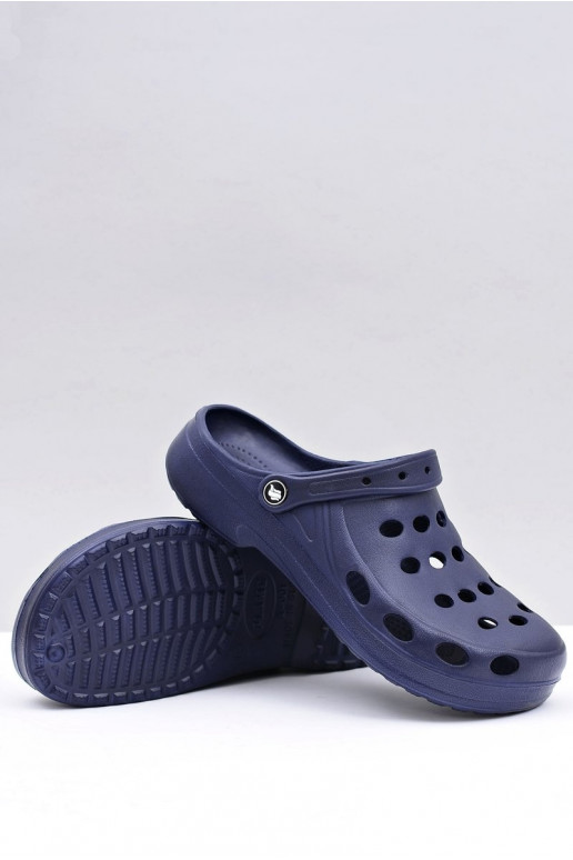 Mâle Chaussons des sandales Do Ogrodu Basen bleu foncé