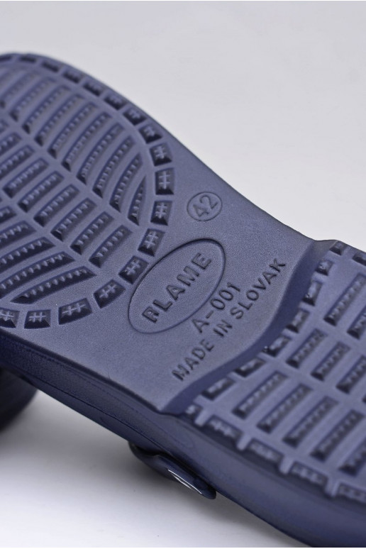 Mâle Chaussons des sandales Do Ogrodu Basen bleu foncé