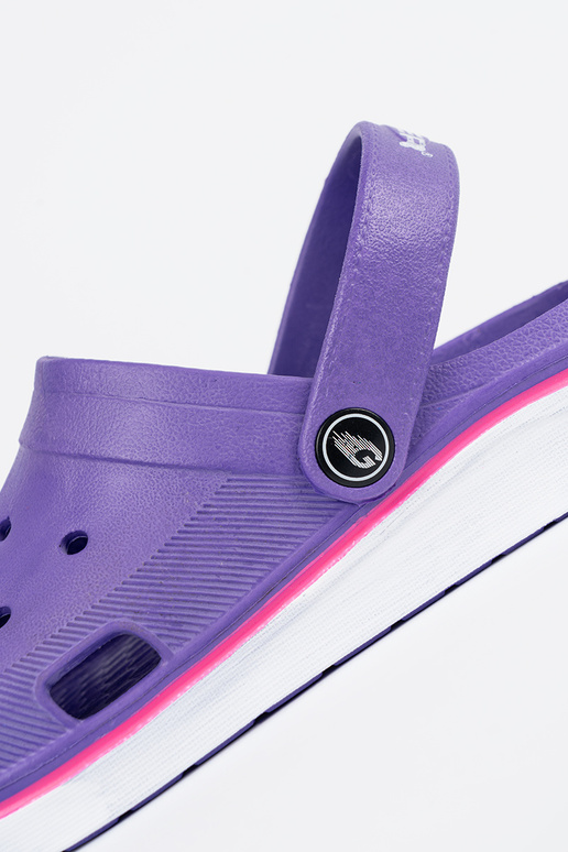 Couleur violette chaussures typu Crocs