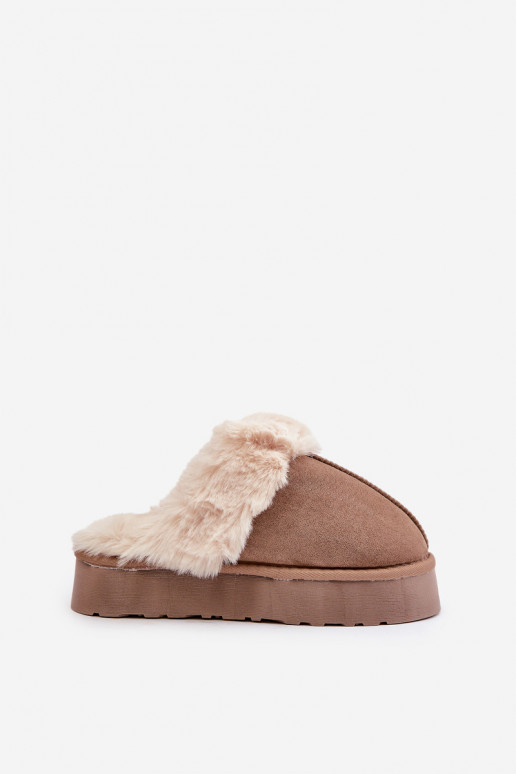 Chaussons Bottes de neige Féminin Sur une semelle épaisse avec un manteau de fourrure beige Doriola Chaussons Bottes de neige Féminin Sur une semelle épaisse avec un manteau de fourrure beige Doriola