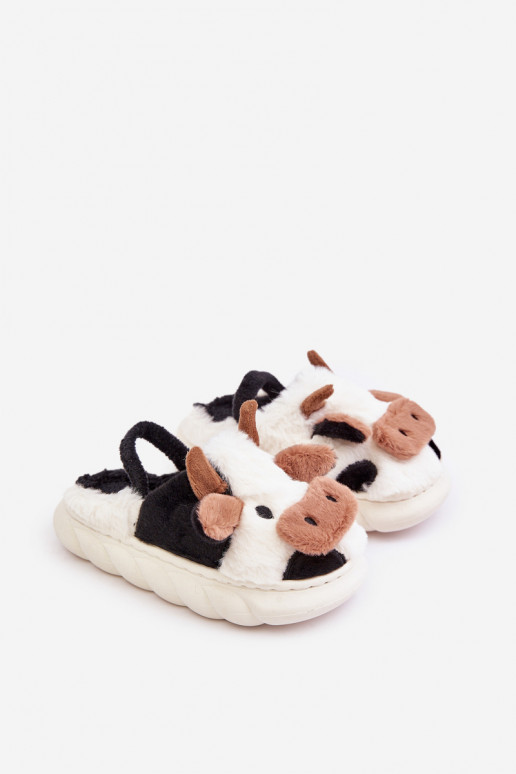 Puéril avec un manteau de fourrure Chaussons Avec un thème KroÀy couleur blanche Tamorrin Puéril avec un manteau de fourrure Chaussons Avec un thème KroÀy couleur blanche Tamorrin