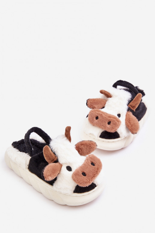 Puéril avec un manteau de fourrure Chaussons Avec un thème KroÀy couleur blanche Tamorrin Puéril avec un manteau de fourrure Chaussons Avec un thème KroÀy couleur blanche Tamorrin