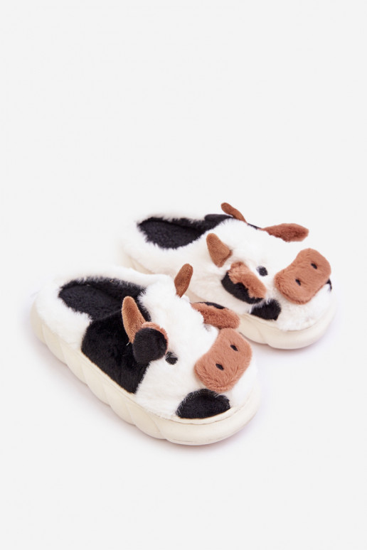 Puéril avec un manteau de fourrure Chaussons Avec un thème KroÀy couleur blanche Tamorrin Puéril avec un manteau de fourrure Chaussons Avec un thème KroÀy couleur blanche Tamorrin