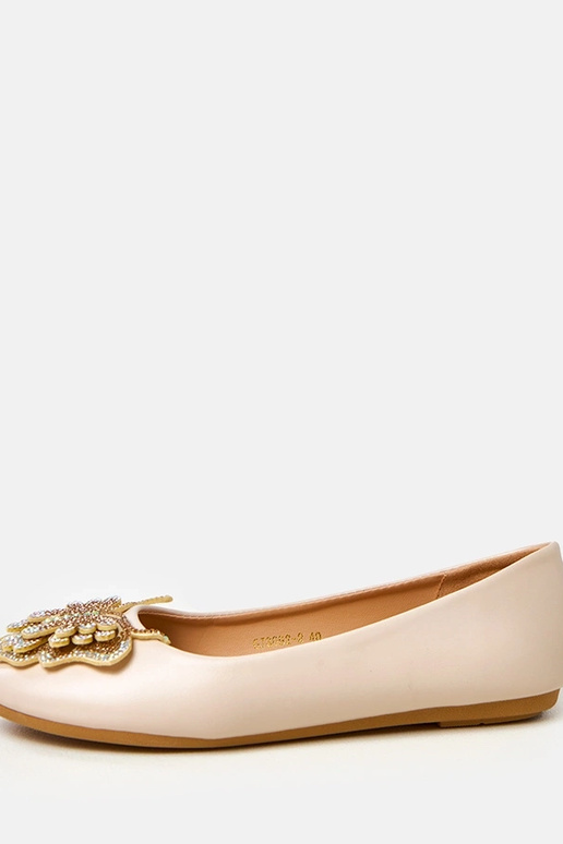 Ballerines sable avec un papillon... Ballerines sable avec un papillon...