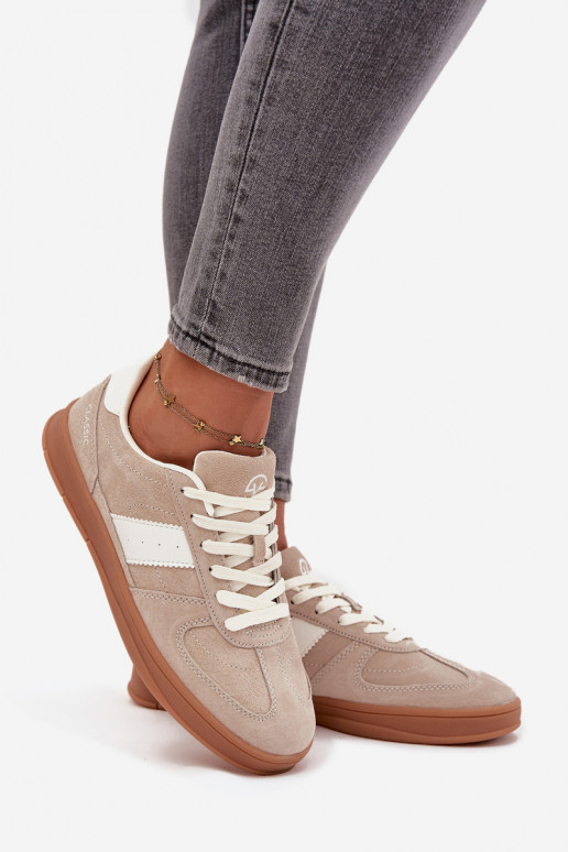 en daim Chaussures modèle baskets Féminin Vinceza 14029 beige en daim Chaussures modèle baskets Féminin Vinceza 14029 beige