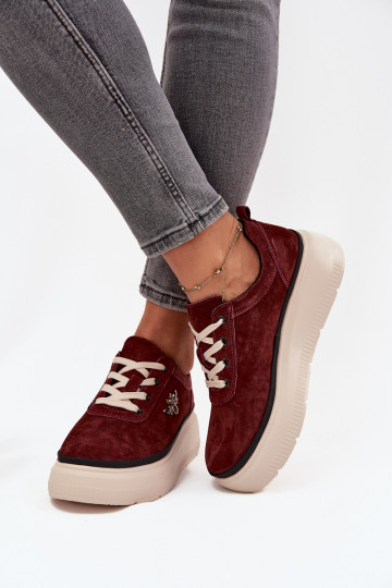 en daim chaussures Féminin avec une plateformePrzypinką Vinceza 41495 Bourgogne